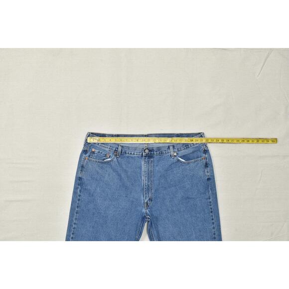 Levi's 550 Relaxed Fit Jeans Men's Blue Regular Size 46x30 Cotton Blue Zip - Picture 4 of 8